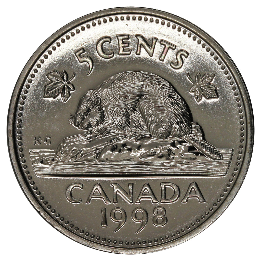 1998W Canada 5-cents Proof Like