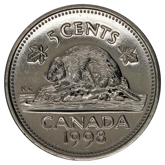 1998W Canada 5-cents Proof Like
