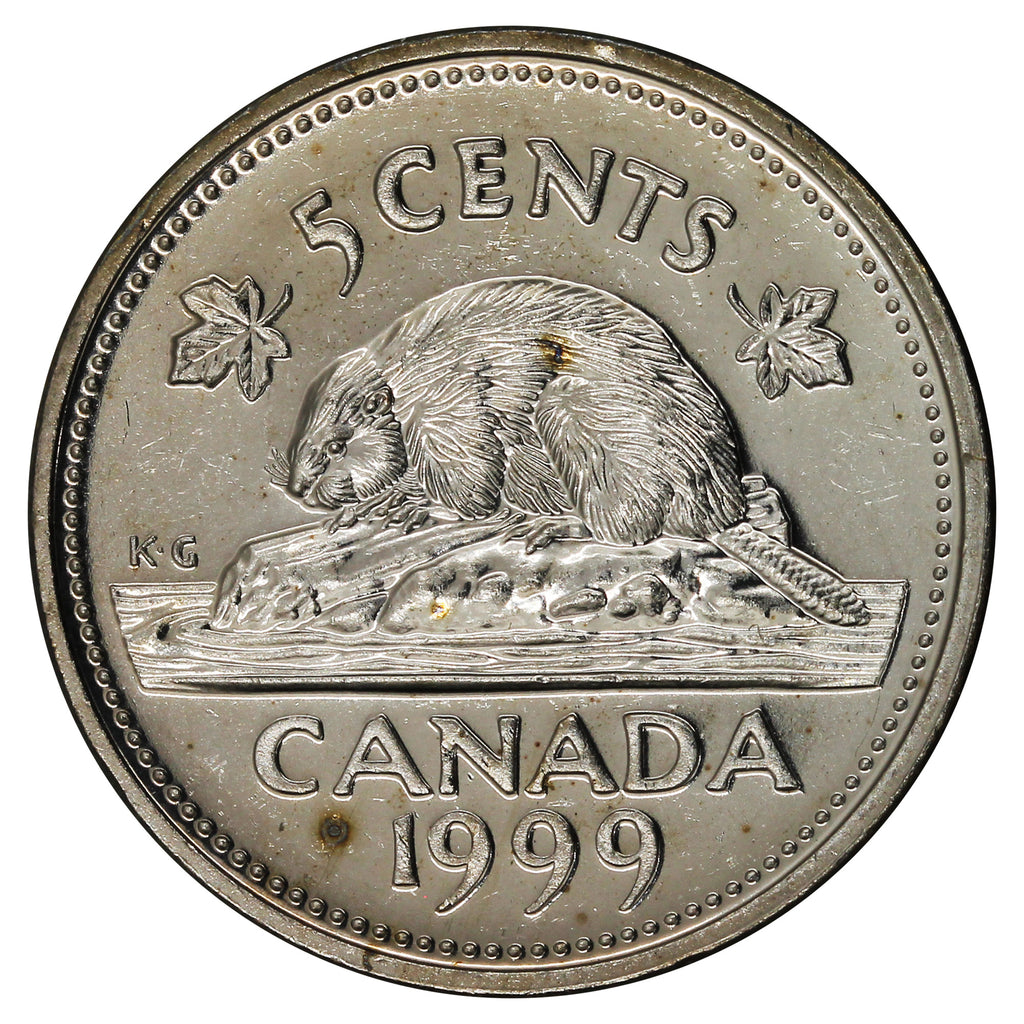 1999 Canada 5-cents Brilliant Uncirculated (MS63)