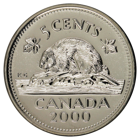 2000W Canada 5-cents Proof Like