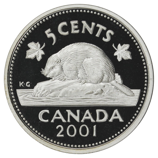 2001 Canada 5-cents Silver Proof