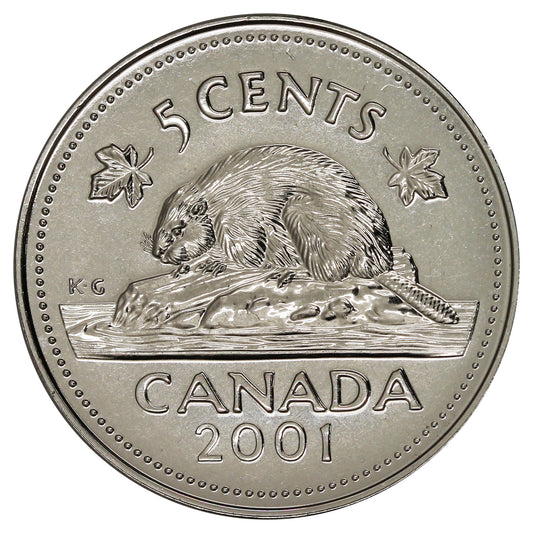 2001P Canada 5-cents Proof Like