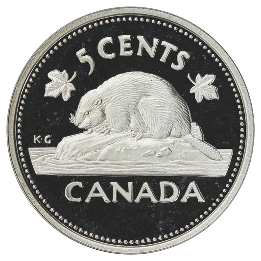 2002 Canada 5-cents Silver Proof