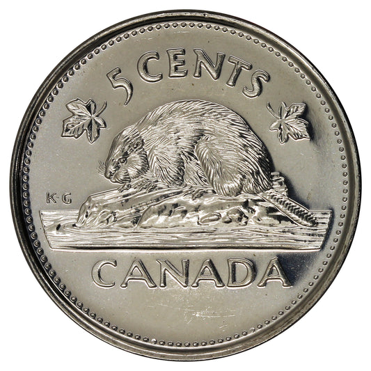 2002P Canada 5-cents Brilliant Uncirculated (MS63)