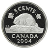 2004 Canada 5-cents Silver Proof