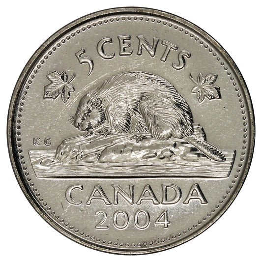 2004P Canada 5-cents Brilliant Uncirculated (MS63)