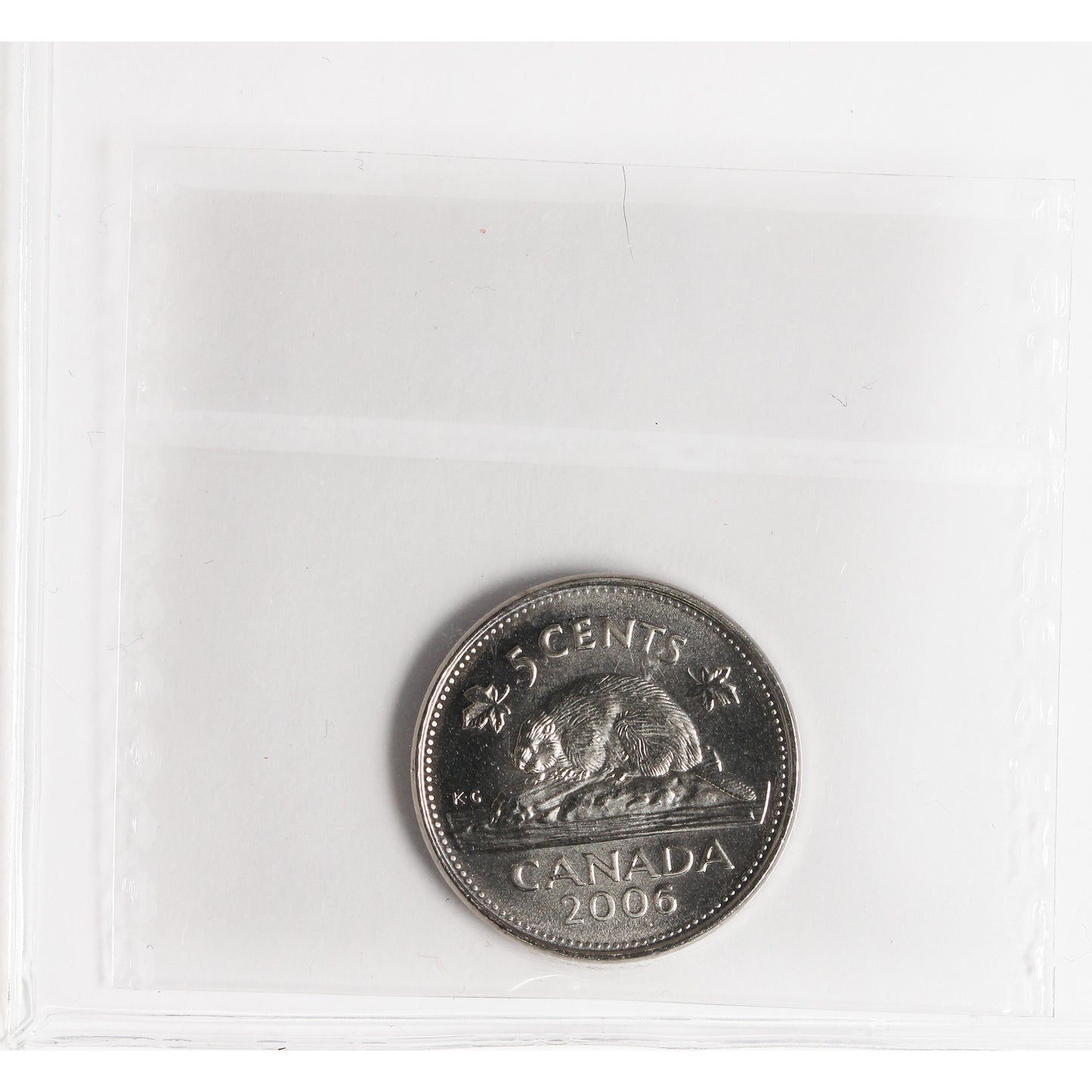 2006 RCM Logo Canada 5-cents ICCS Certified MS66