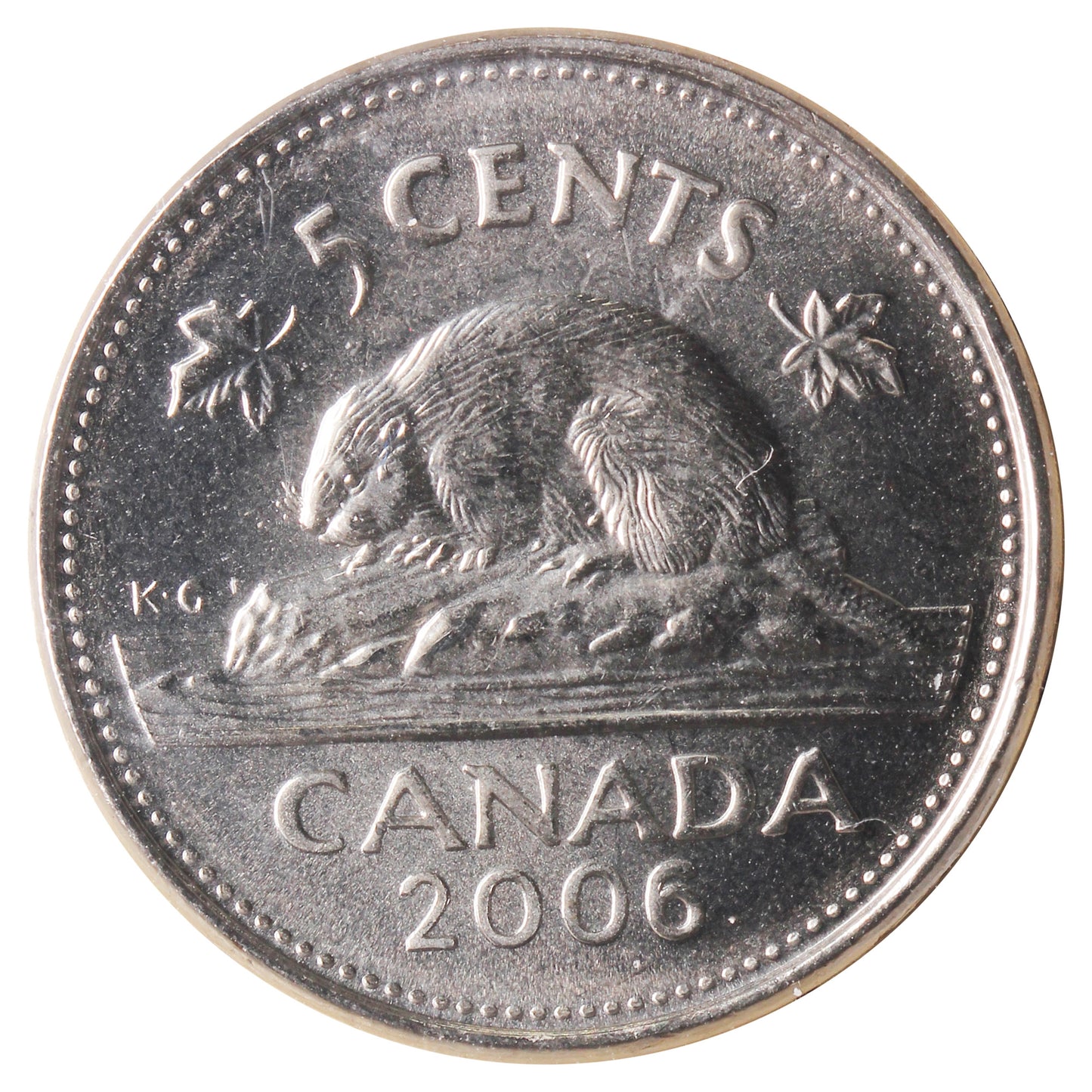 2006 RCM Logo Canada 5-cents ICCS Certified MS66