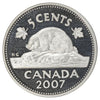 2007 Canada 5-cents Silver Proof