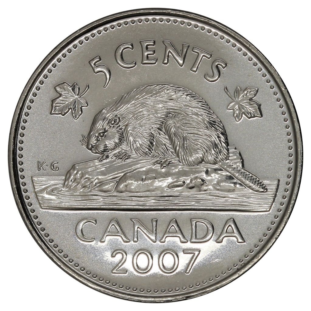 2007 Canada 5-cents Brilliant Uncirculated (MS63)