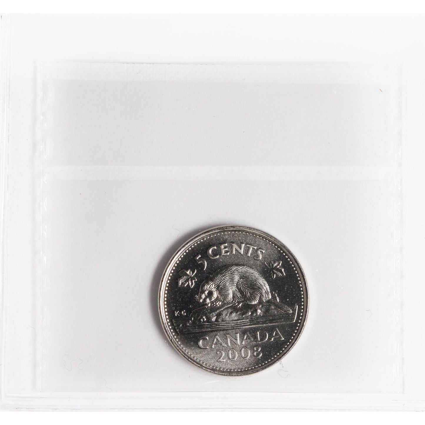 2008 Canada 5-cents ICCS Certified MS65