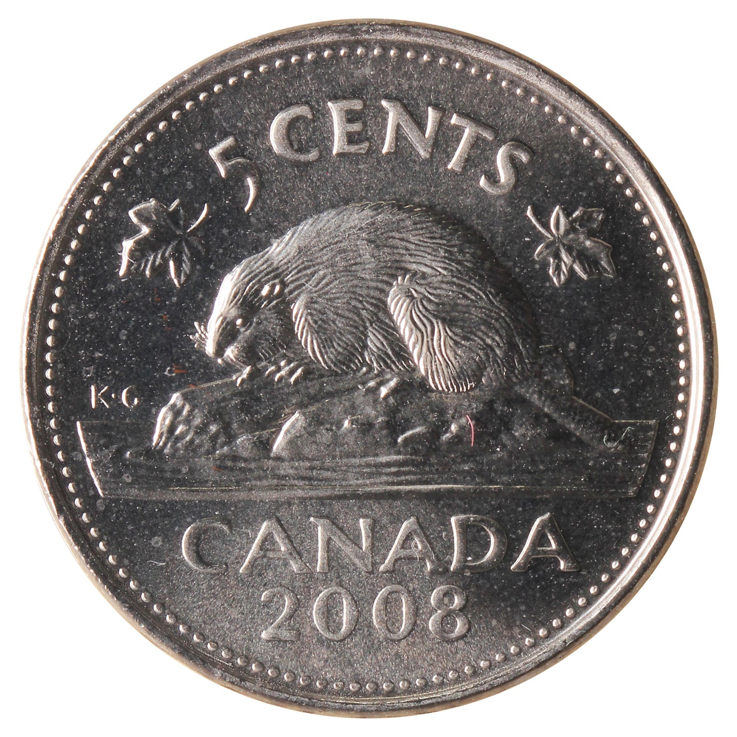 2008 Canada 5-cents ICCS Certified MS65