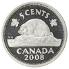 2008 Canada 5-cents Silver Proof