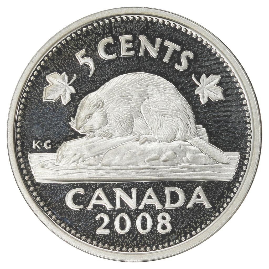 2008 Canada 5-cents Silver Proof