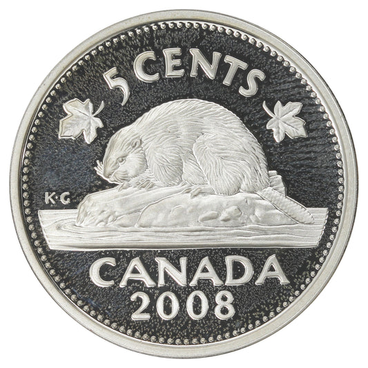 2008 Canada 5-cents Silver Proof