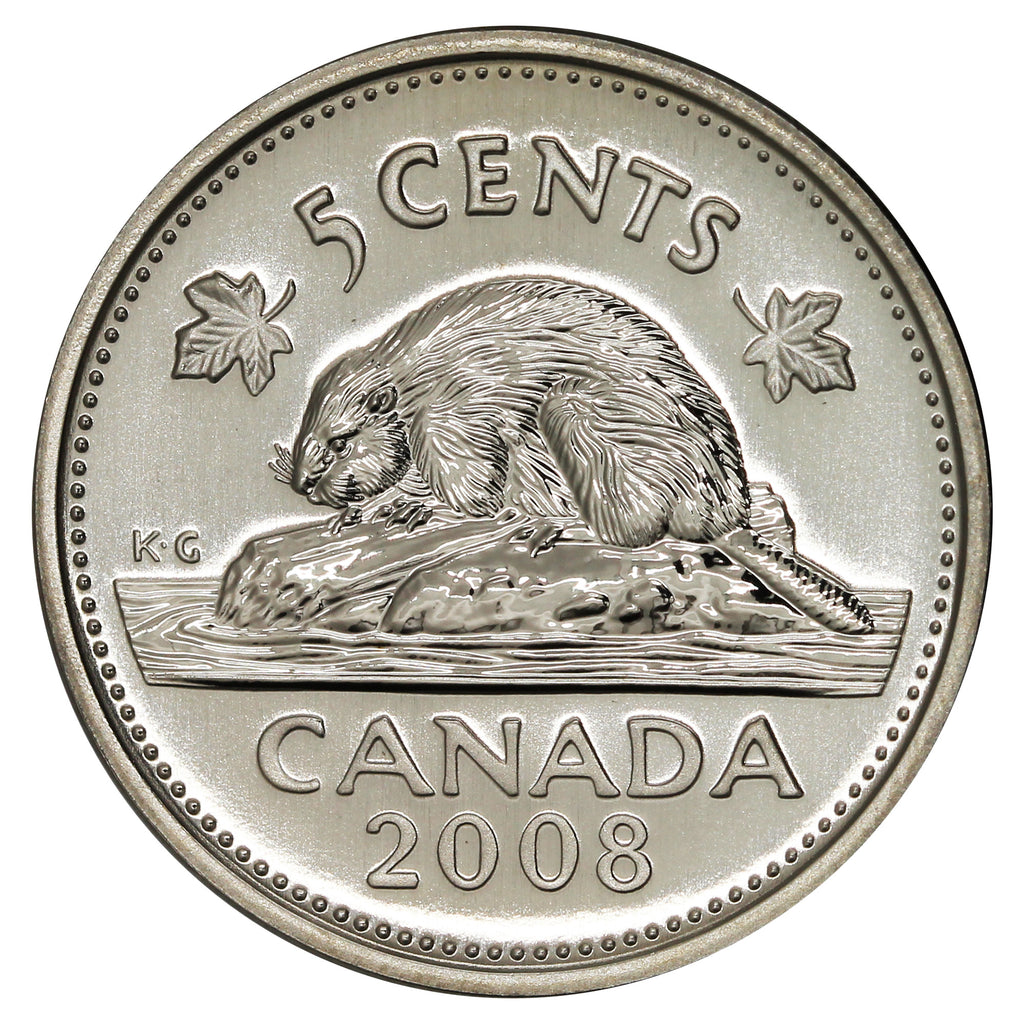 2008 Canada 5-cents Specimen