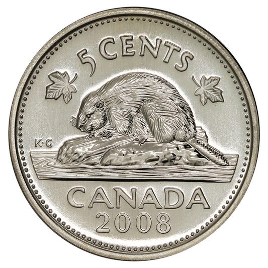 2008 Canada 5-cents Specimen