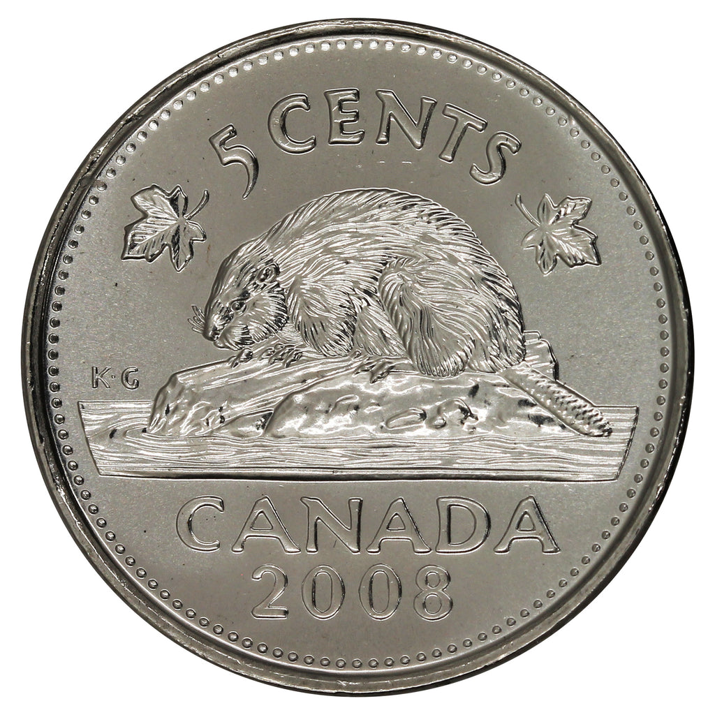 2008 Canada 5-cents Brilliant Uncirculated (MS63)