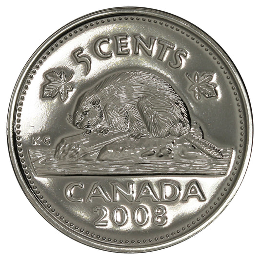 2008 Canada 5-cents Proof Like
