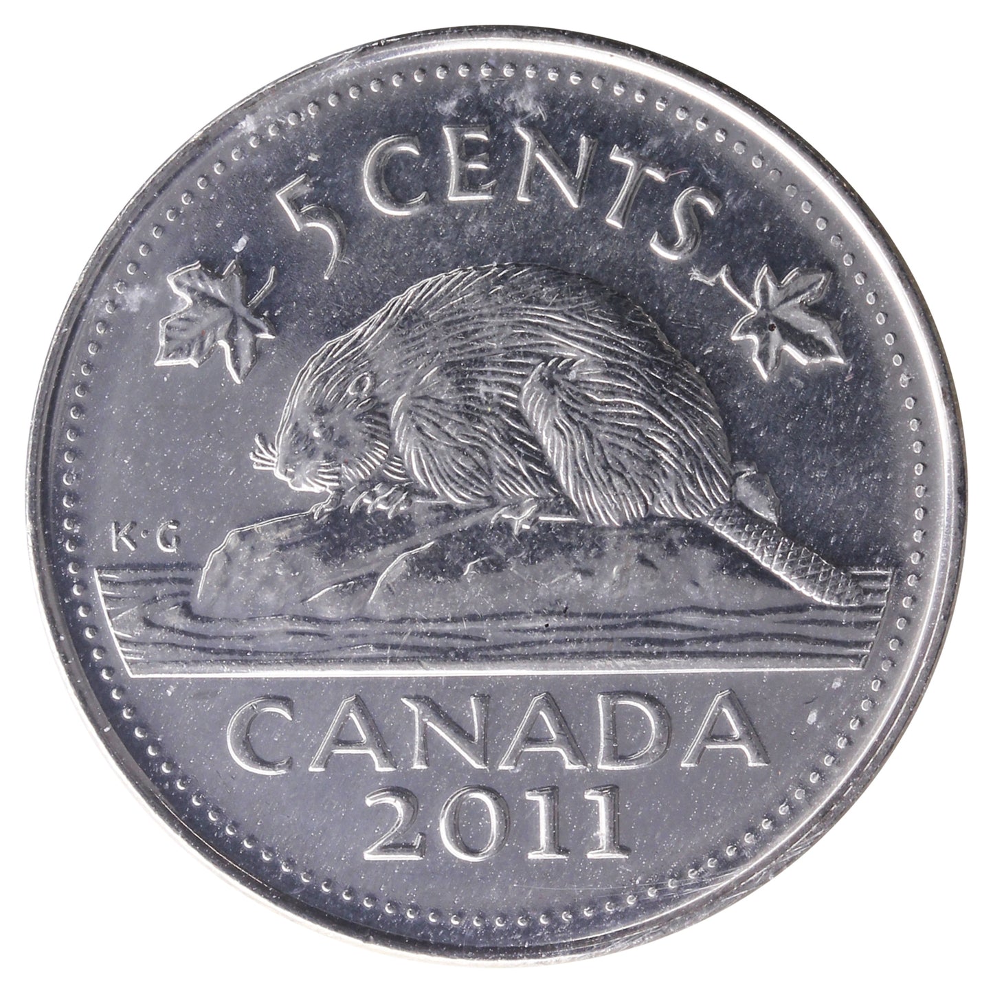 2011 Canada 5-cents ICCS Certified MS66
