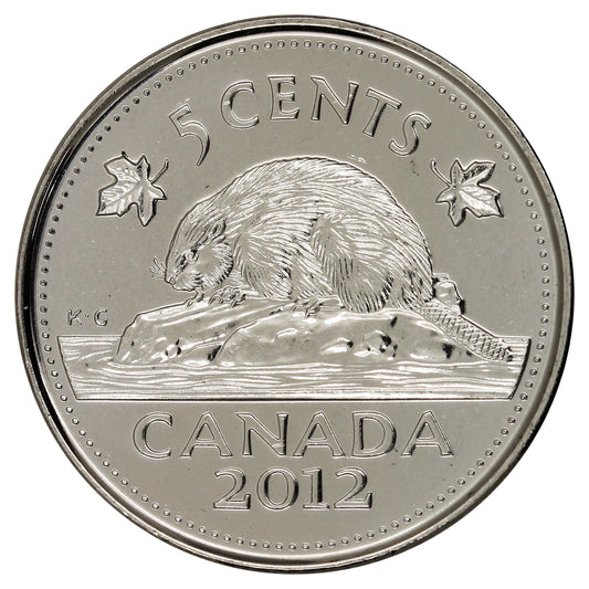 2012 Canada 5-cents Brilliant Uncirculated (MS-63)