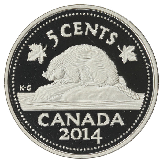 2014 Canada 5-cents Silver Proof (No Tax)