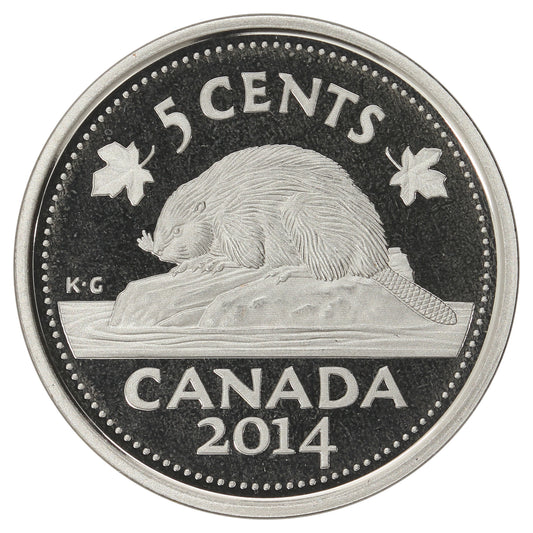2014 Canada 5-cents Proof (non-silver)