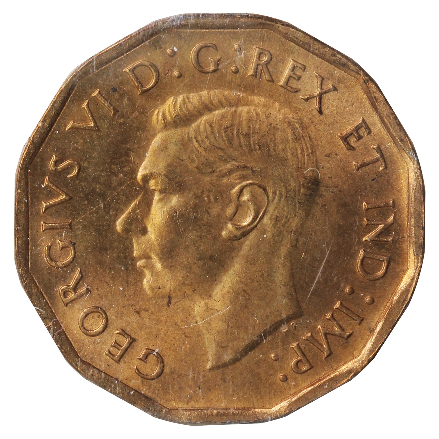 1942 Tombac Canada 5-cents ICCS Certified MS64