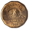 1942 Tombac Canada 5-cents ICCS Certified MS64
