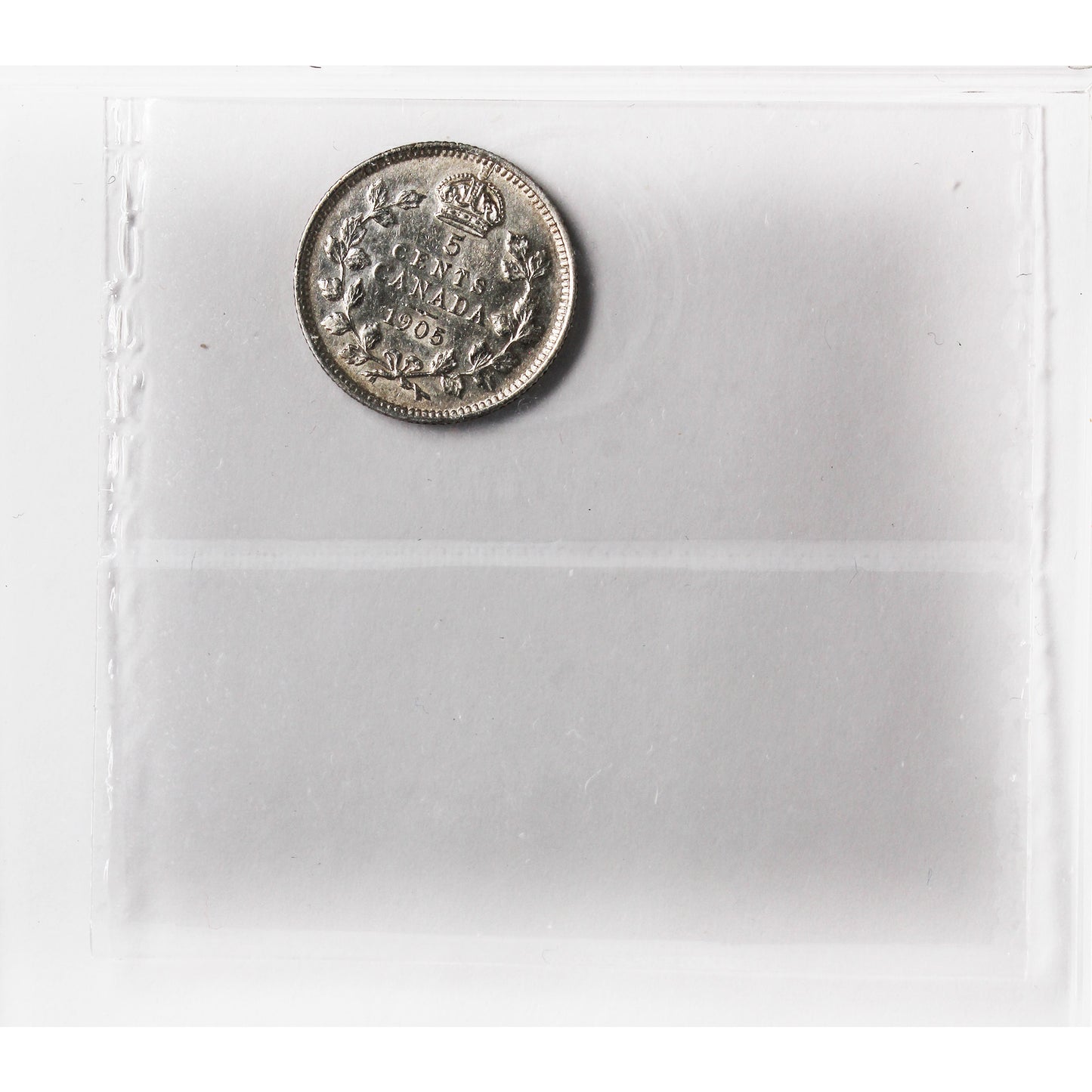 1905 Canada 5-cents ICCS Certified EF40