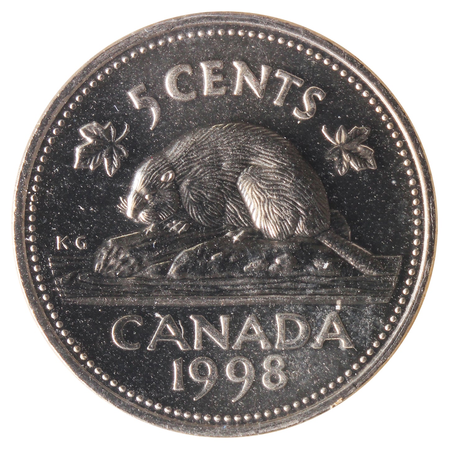 1998 Canada 5-cents ICCS Certified MS65