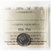 1894 Canada 5-cents ICCS Certified VF20