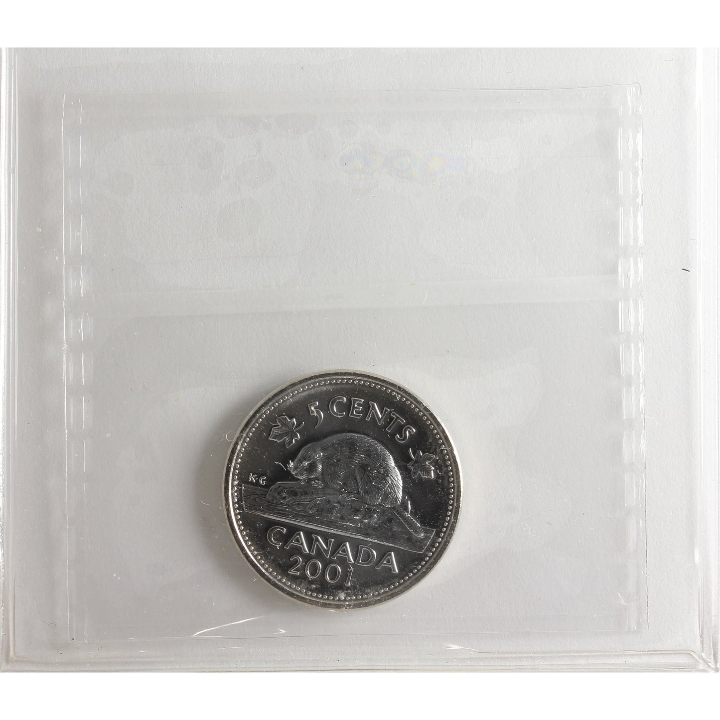 2001 Canada 5-cents ICCS Certified MS65
