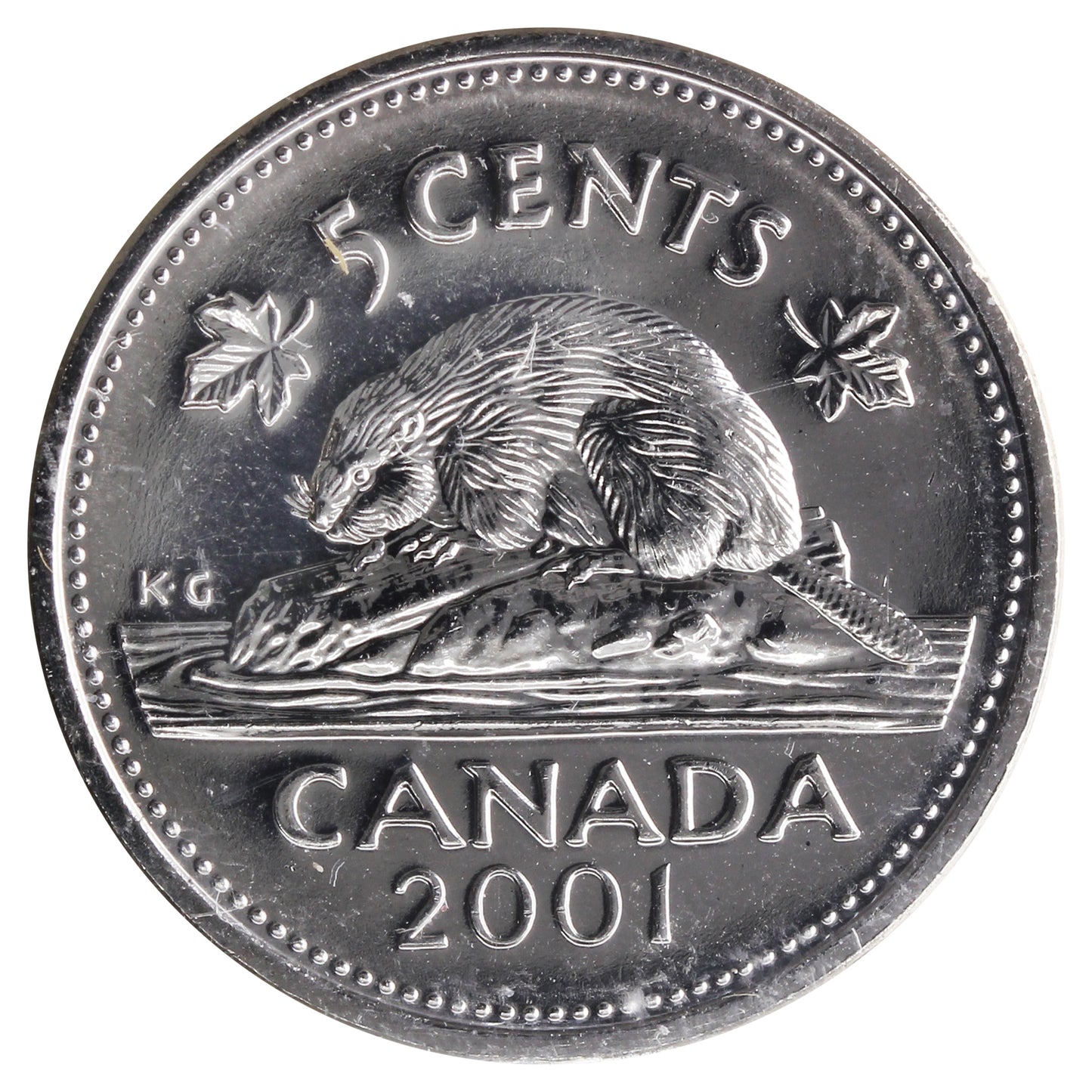 2001 Canada 5-cents ICCS Certified MS65