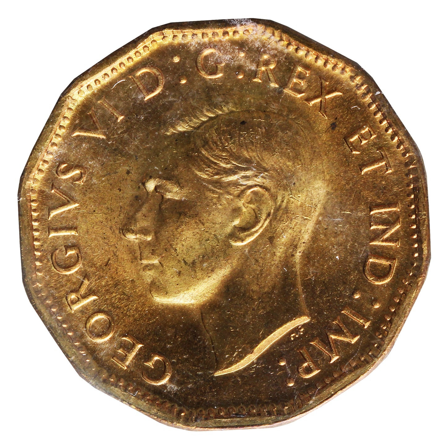 1943 Tombac Canada 5-cents ICCS Certified MS64
