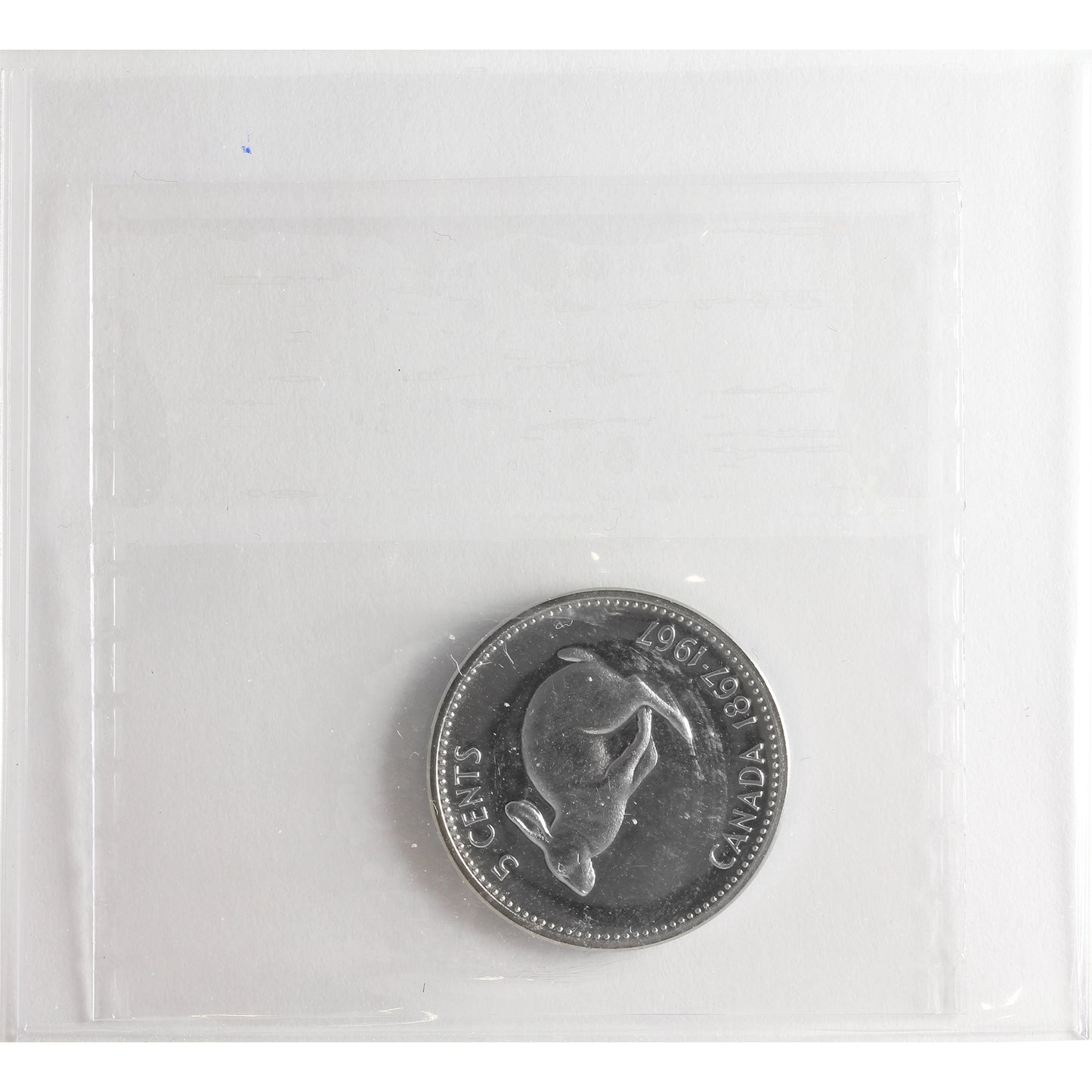 1967 Canada 5-cents ICCS Certified PL65 Heavy Cameo