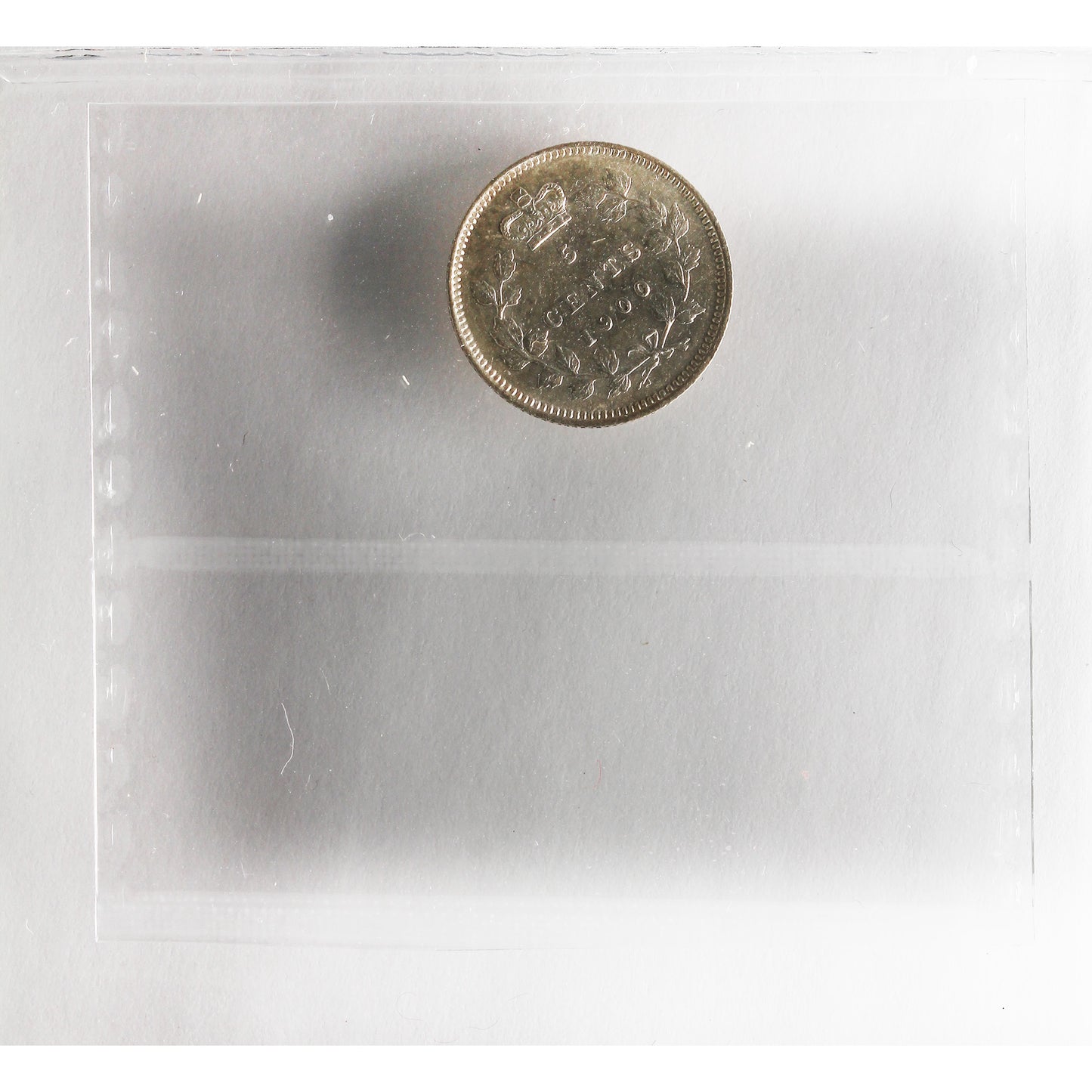 1900 Oval O Canada 5-cents ICCS Certified EF45