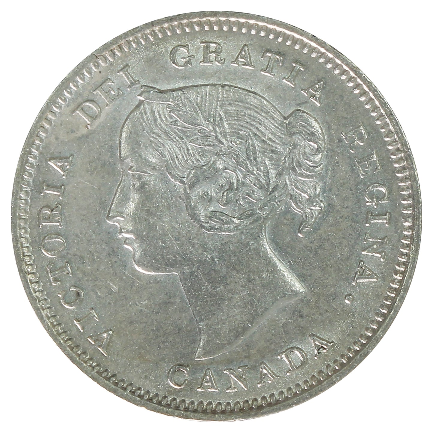 1900 Oval O Canada 5-cents ICCS Certified EF45