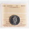 2000P Canada 5-cents ICCS Certified MS66