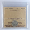 1899 Canada 5-cents ICCS Certified EF45