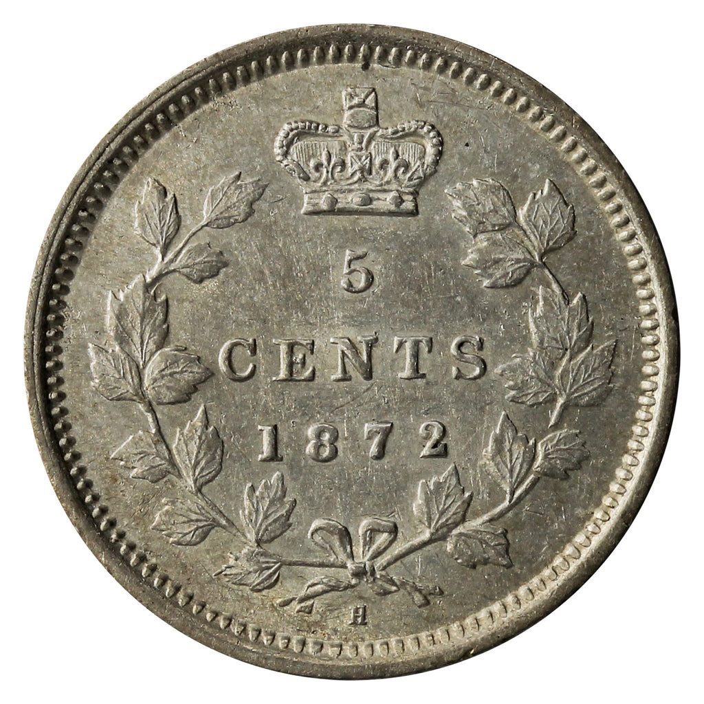 1872H Canada 5-cents EF-AU (EF45) $