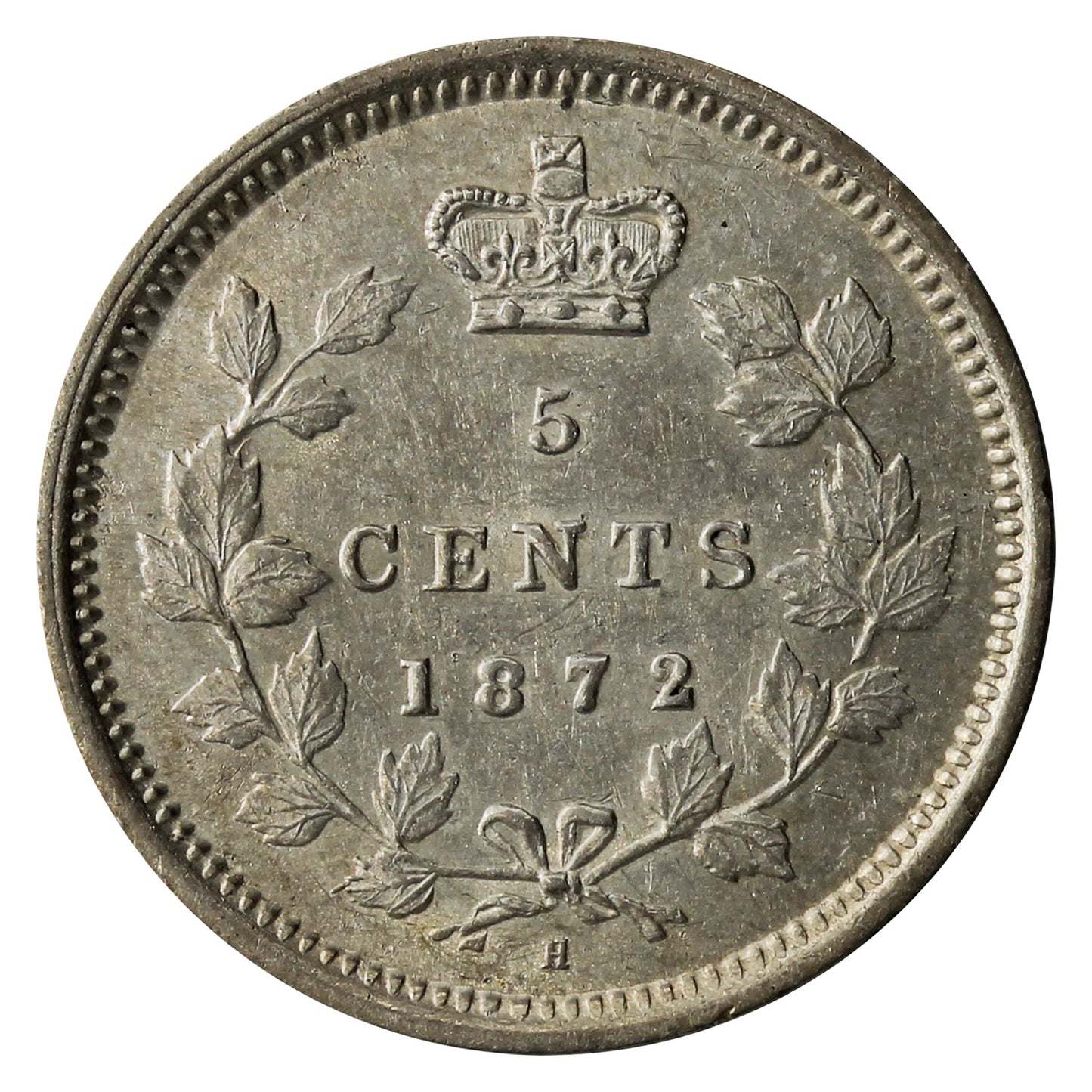 1872H Canada 5-cents EF-AU (EF45) $