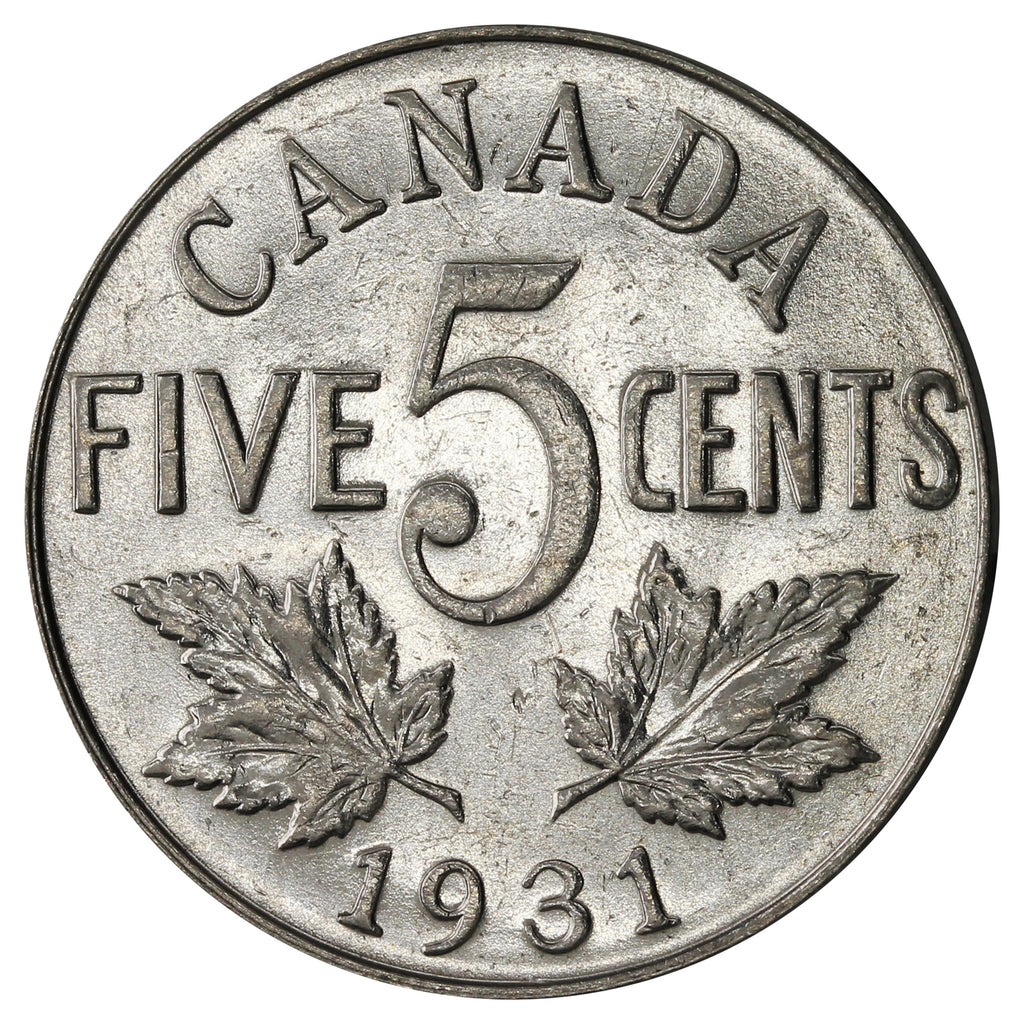 1931 Canada 5-cents Uncirculated (MS60) $