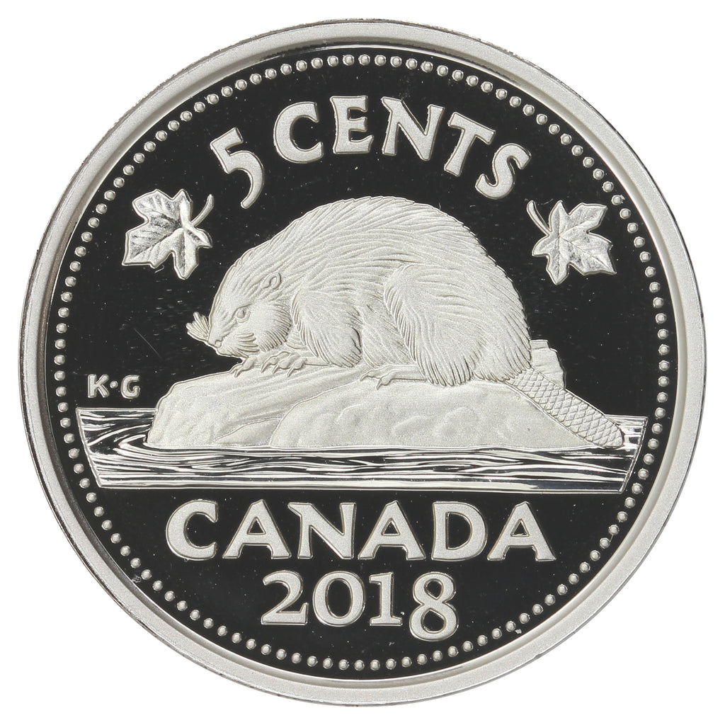 2018 Canada 5-cents Silver Proof (No Tax)