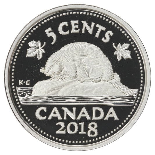 2018 Canada 5-cents Silver Proof (No Tax)