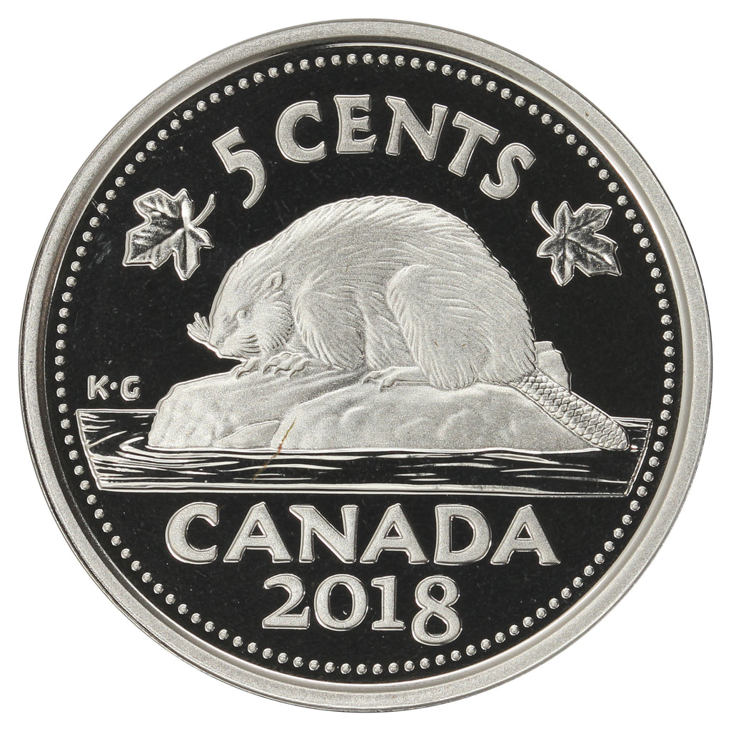 2018 Canada 5-cents Proof (non-silver)