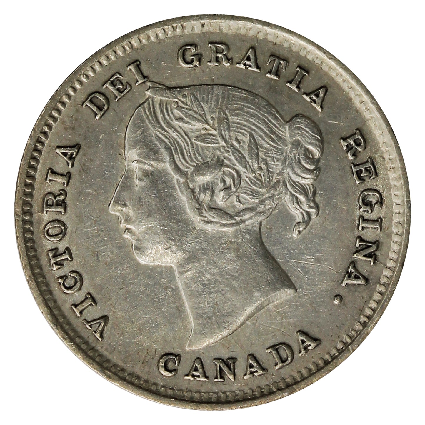 1891 Obv. 5 Canada 5-cents AU-UNC (AU55) $