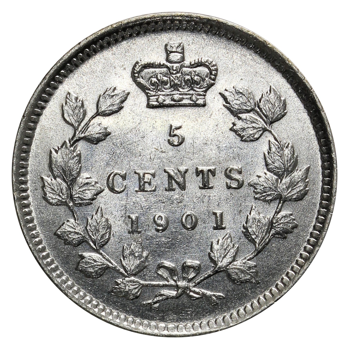 1901 Canada 5-cents Uncirculated (MS60) $