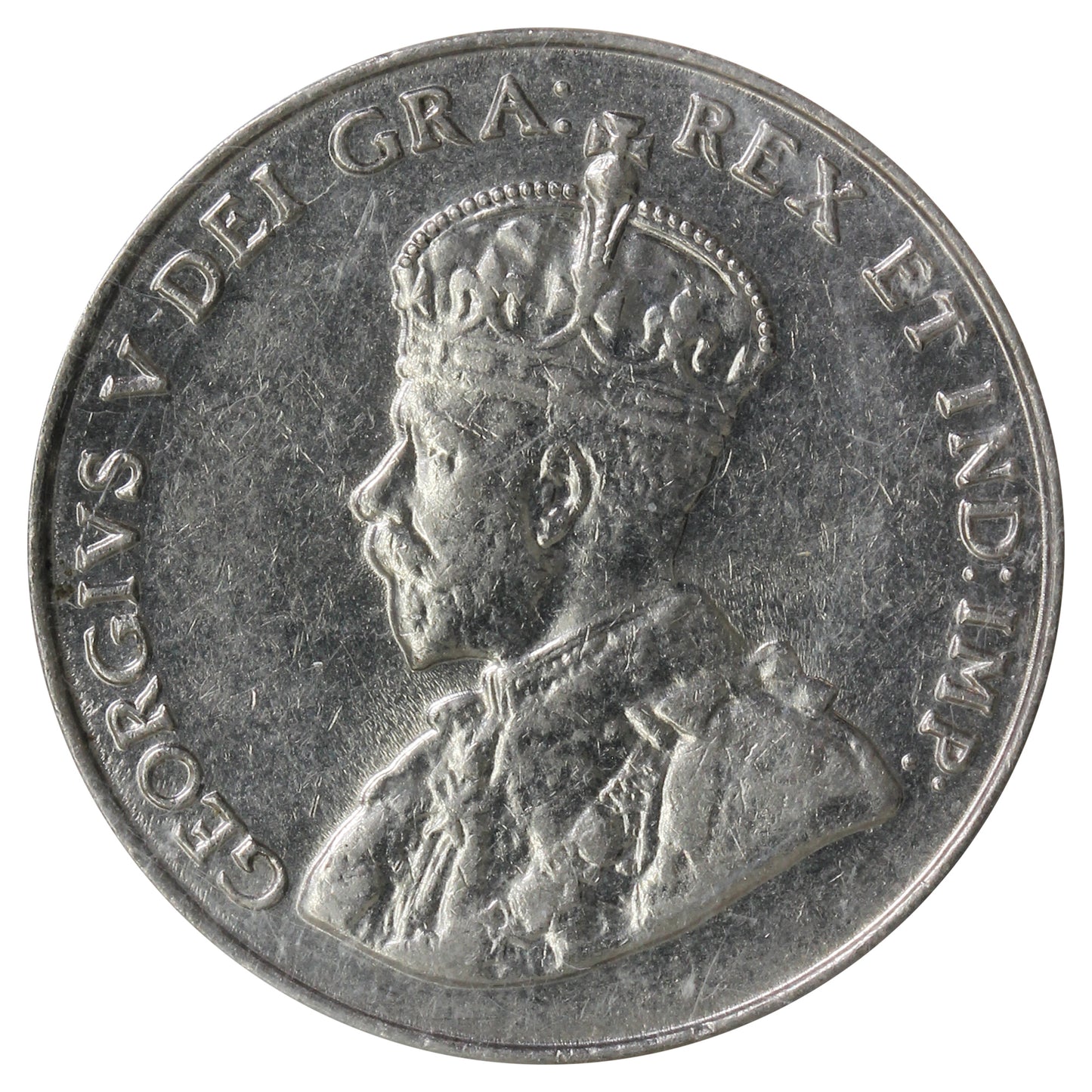 1934 Canada 5-cents ICCS Certified AU50