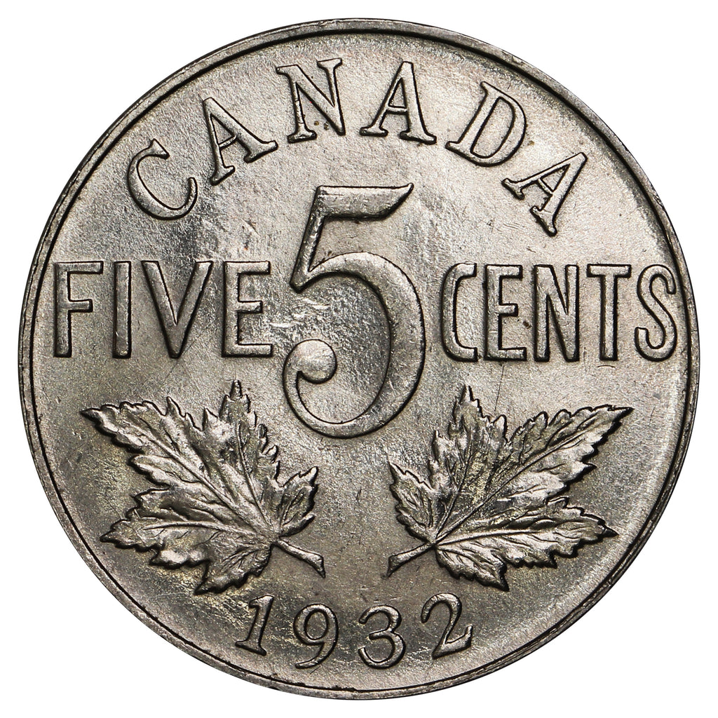 1932 Canada 5-cents UNC+ (MS62) $